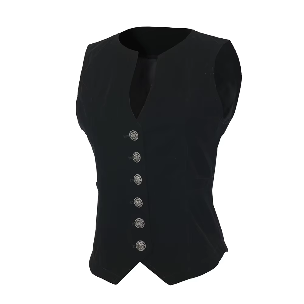 Gilet en velours Vintage pour femmes, col en V, court, sans manches, hauts décontractés, veste ajust