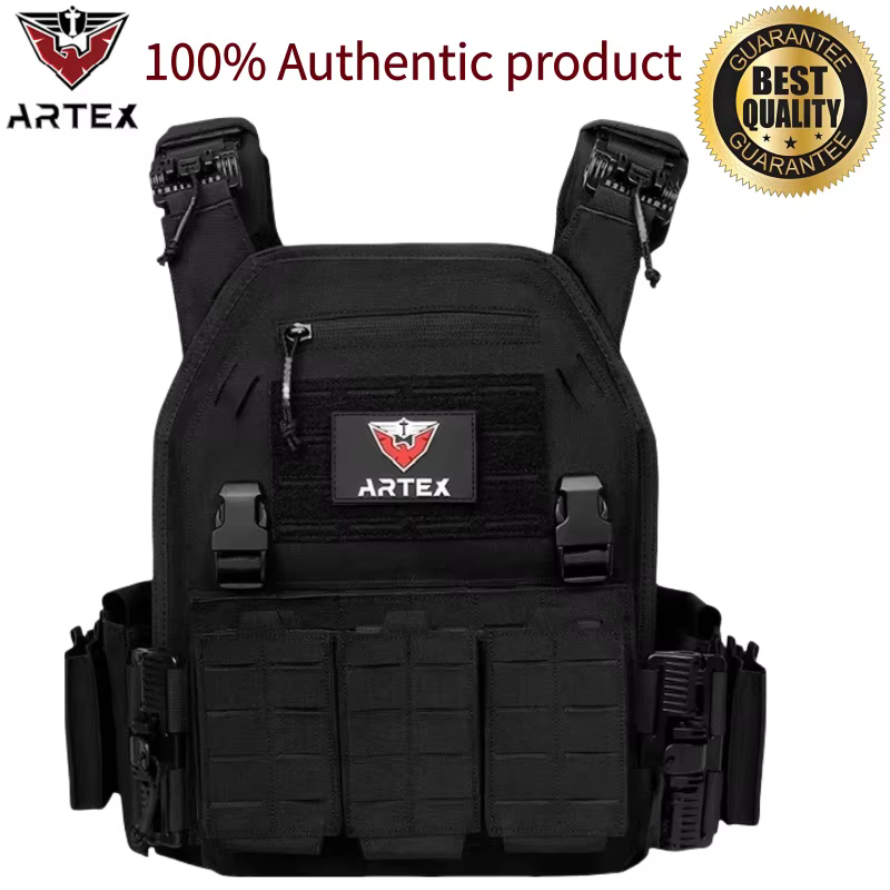 Gilet tactique porte-plaque de chasse en plein air, gilet de protection réglable, équipement de Comb