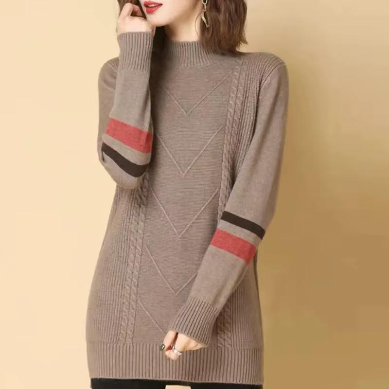 Tricots femme vêtements nouveau chaud automne hiver hauts pullover femme à manches longues femmes pu