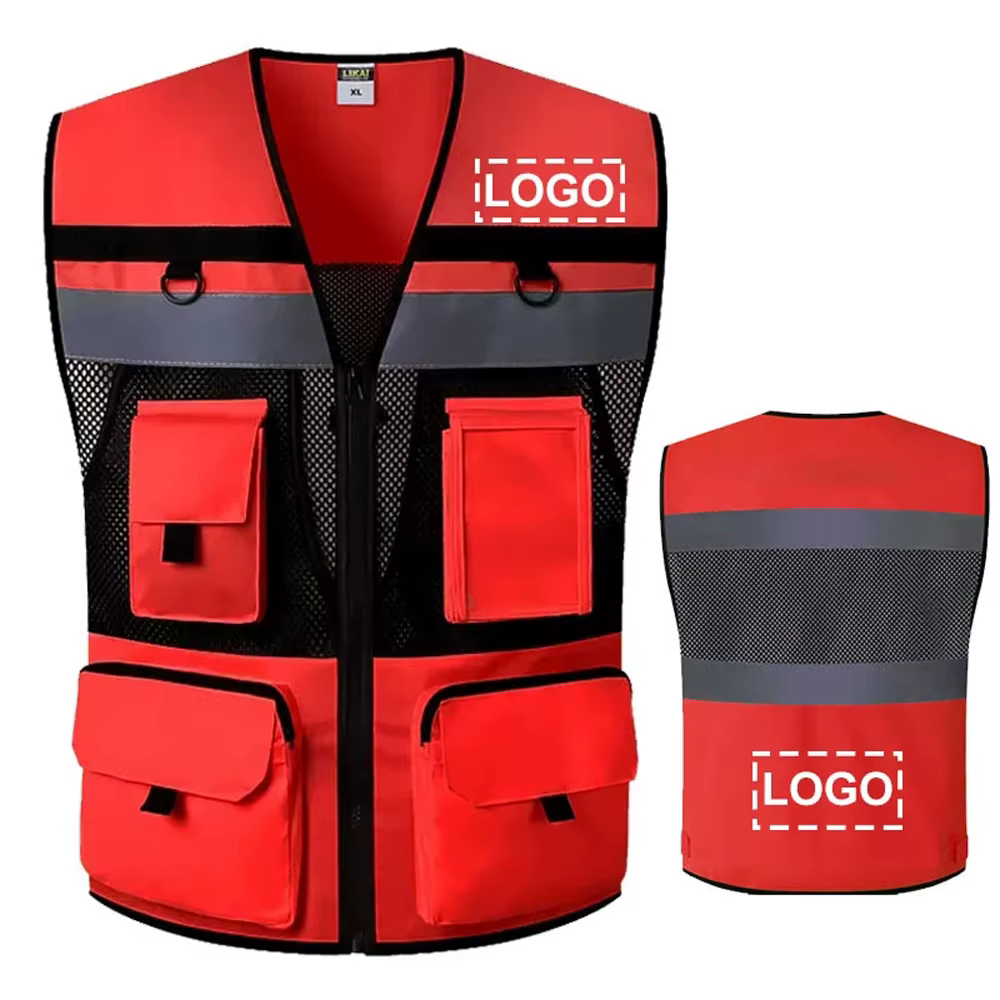 Gilet de travail de Construction pour femmes et hommes, gilet de travail de sécurité haute visibilit