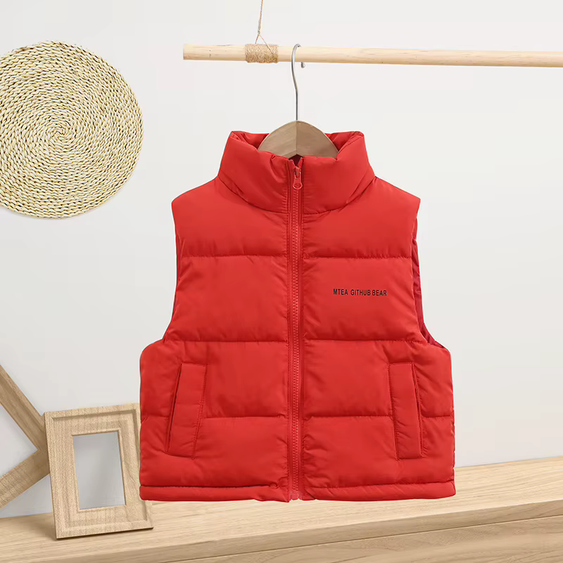 Nouveaux gilets d'hiver pour enfants pour garçons, filles et bébés, gilets en coton épais, chauds et