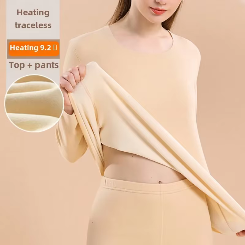 Ensemble de sous-vêtements thermiques pour femmes, vêtements thermiques, première couche de Base, ca