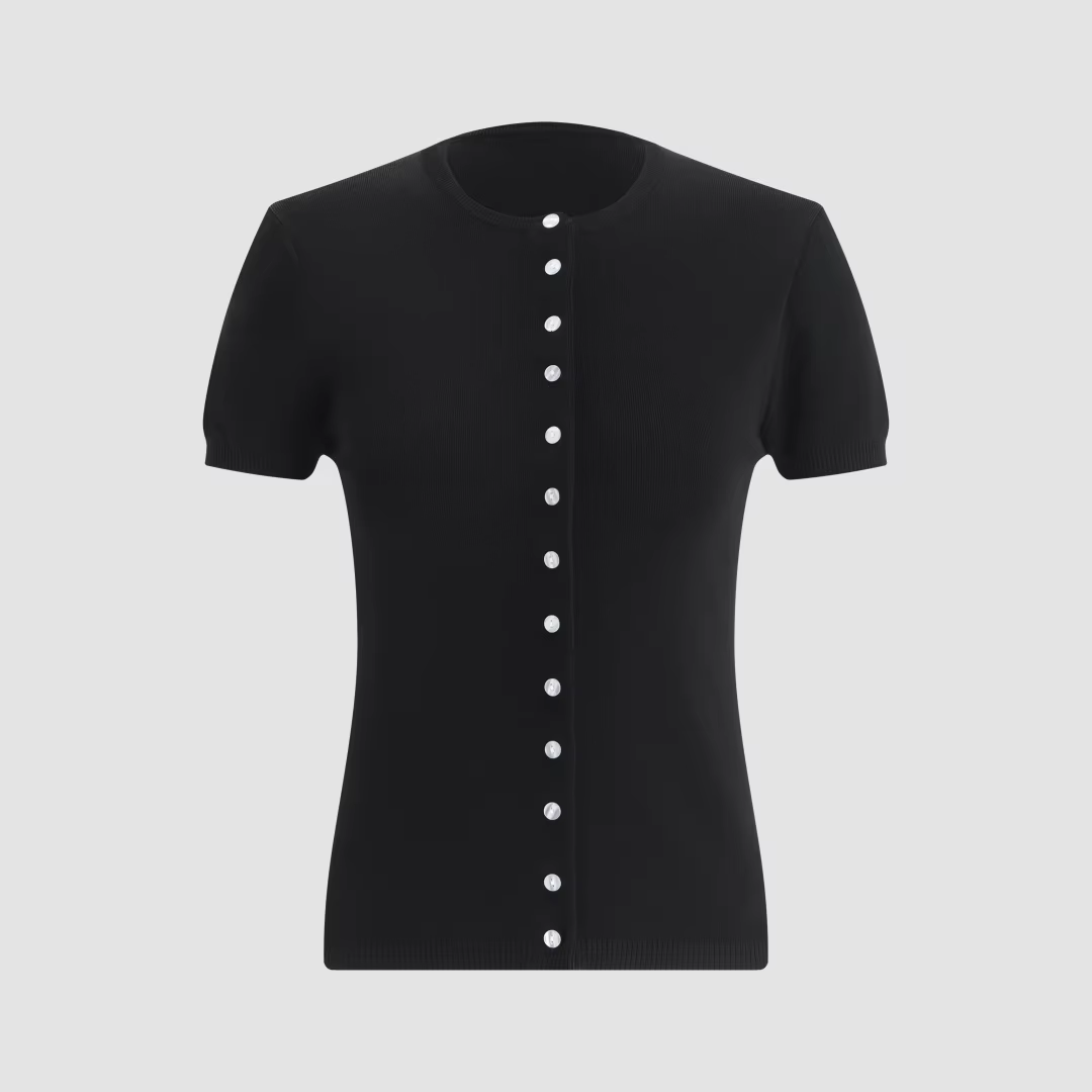Pantalon et pantalon-culotte en tricot noir pour femme, coupe ajustée extensible, élégante et tendan