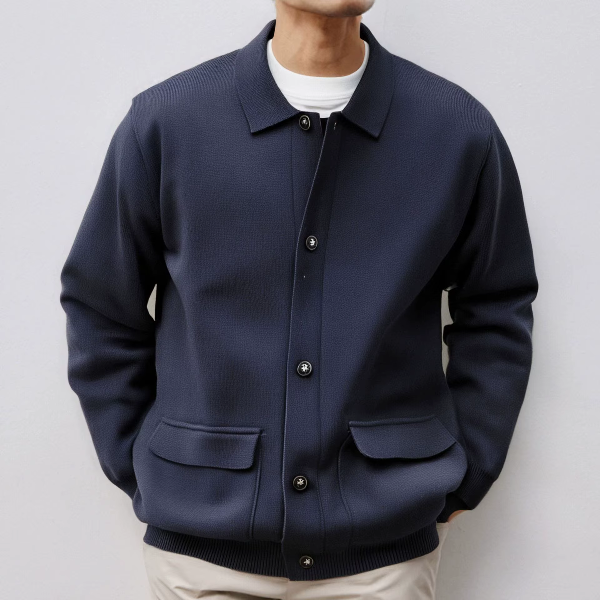 Chandails pour hommes de haute qualité printemps automne nouveau pull tricoté vestes hommes d'affair