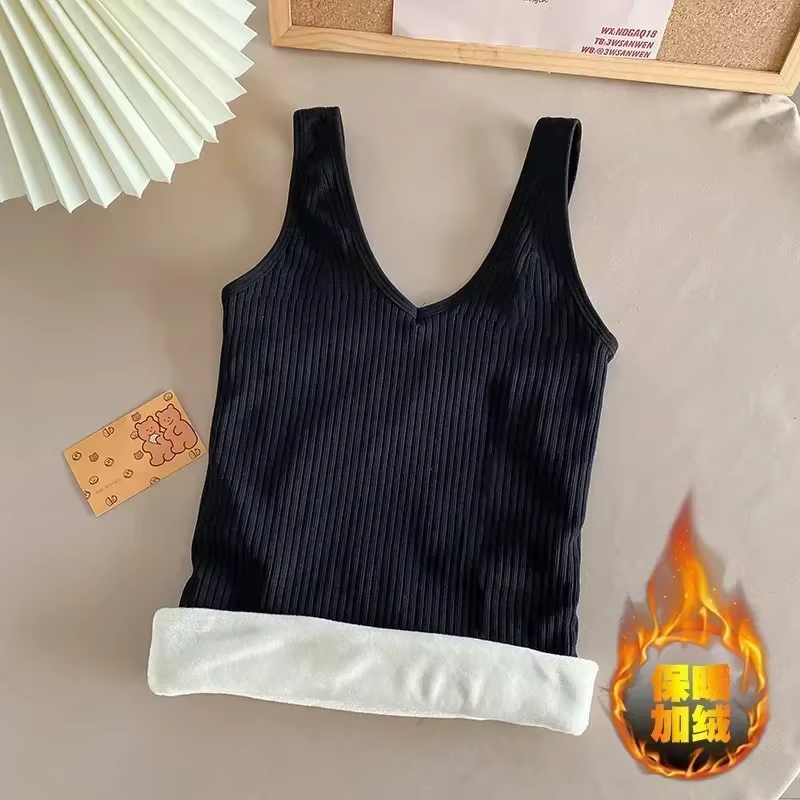 Sous-vêtements thermiques en glaçure thermo pour femmes, vêtements d'hiver, haut chaud, vêtements in