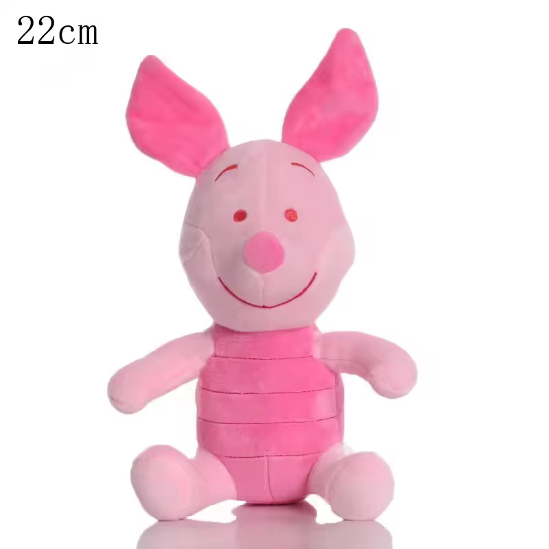 Mignon dessin animé ours âne tigrou porcelet cochon en peluche poupée de chiffon confortable assis p