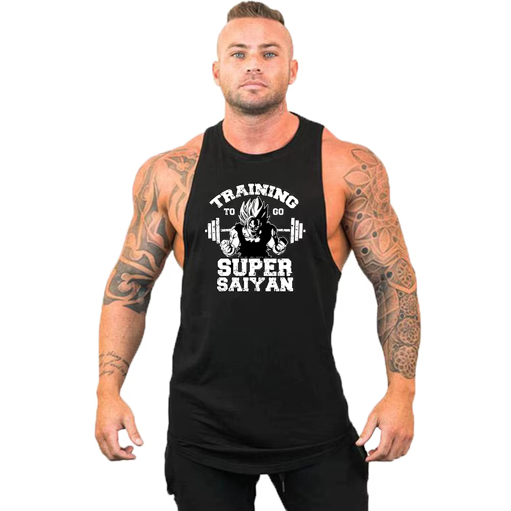 GlaMuscle-Chemise de sport pour homme, haut précieux pour le dos, vêtements de musculation, maillots