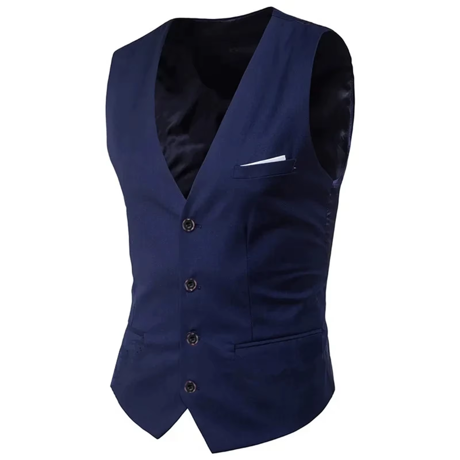 Haute qualité hommes costume gilet gilet affaires décontracté mince marié Groomsman mariage hommes r