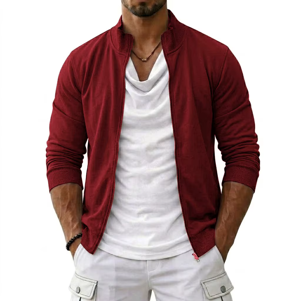 Sweat-shirts à capuche pour hommes, cardigans légers à manches longues, vestes décontractées d'autom