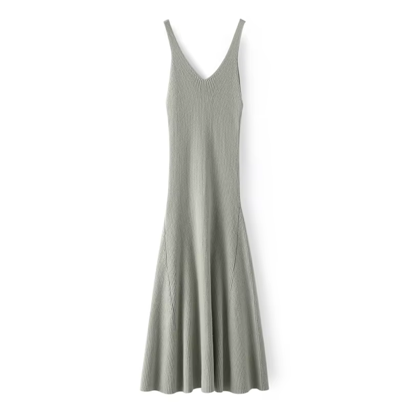 Robe gilet 100% cachemire pour femme, robe basique sans manches, tricot en cachemire, style élégant 
