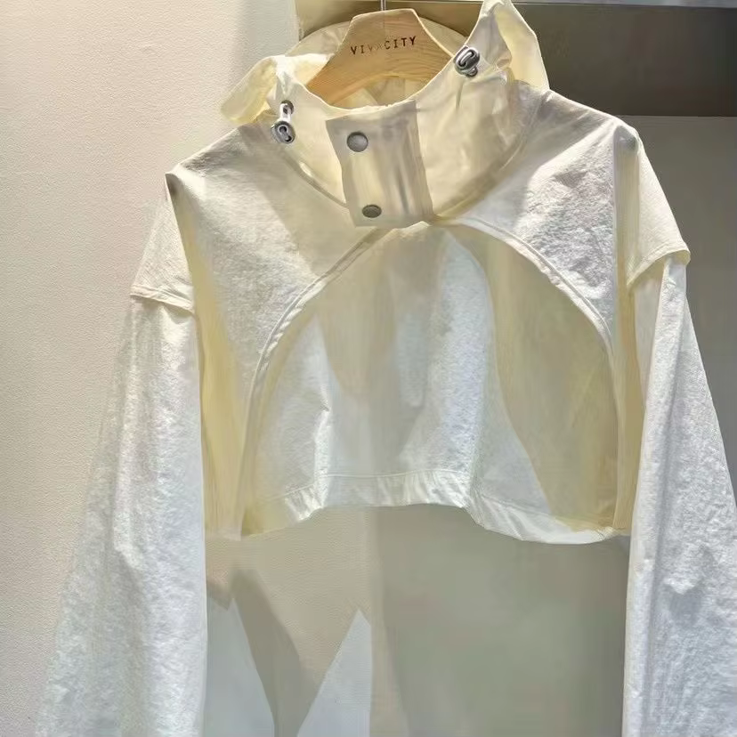 Vestes courtes à capuche pour femmes, ample, Vintage, mode petit ami, tout-assorti, sport, loisirs, 