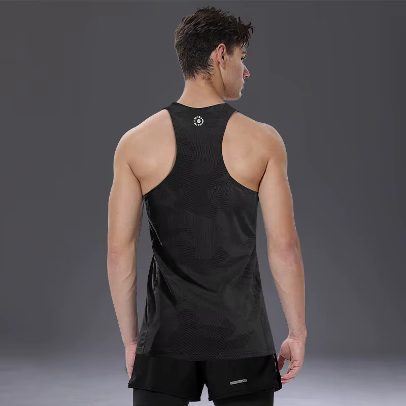 Gilet de course à pied pour marathon, vêtements d'entraînement sportifs d'athlétisme, vêtements à sé