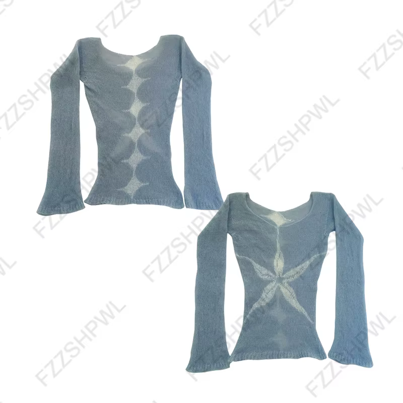 Kawaii Slim Fashion Y2k Pull tricoté classique minimaliste Chic tricots décontractés couleur unie Un