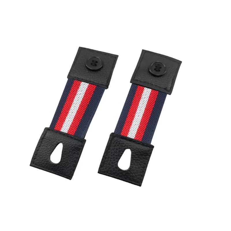 1 paire de boucles d'extension de col, bouton multifonctionnel réglable pour chemise, costume, crava