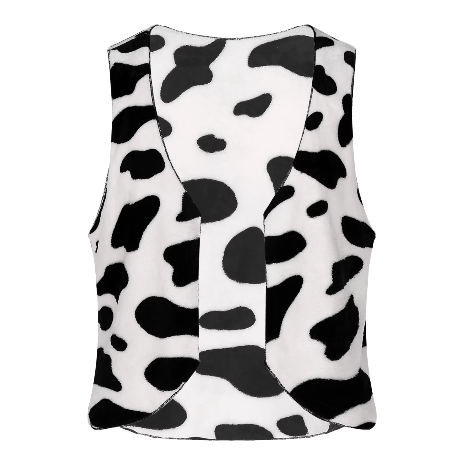 Costume de cosplay de cowboy western rétro pour homme, gilet en flanelle à imprimé vache, pantalon d