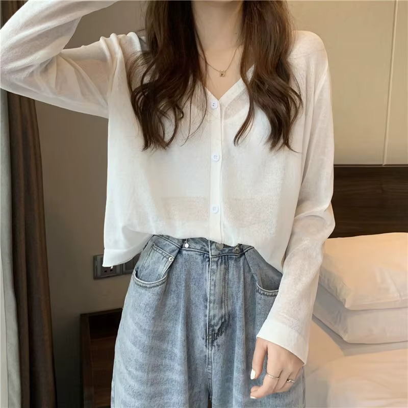 Cardigan d'été en tricot pour femme