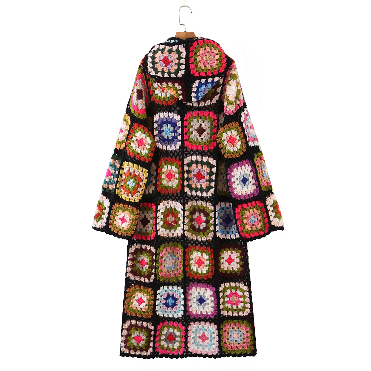 Cardigan à Carreaux Coloré Style Bohème pour Femme
