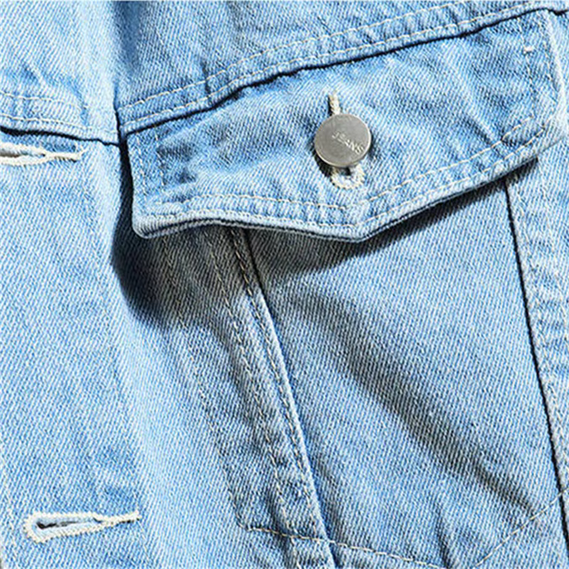 Veste en Jean hommes à capuche décontracté hommes Jean vestes Streetwear couleur unie col rabattu Denim manteaux hommes vestes chapeau détachable