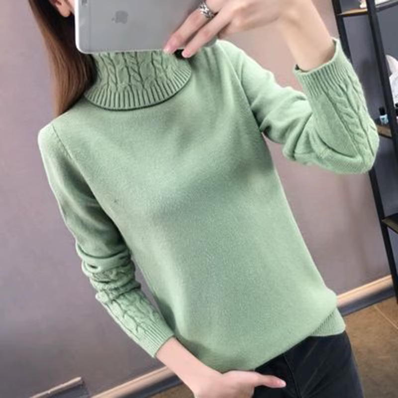 Pull à col roulé pour femme
