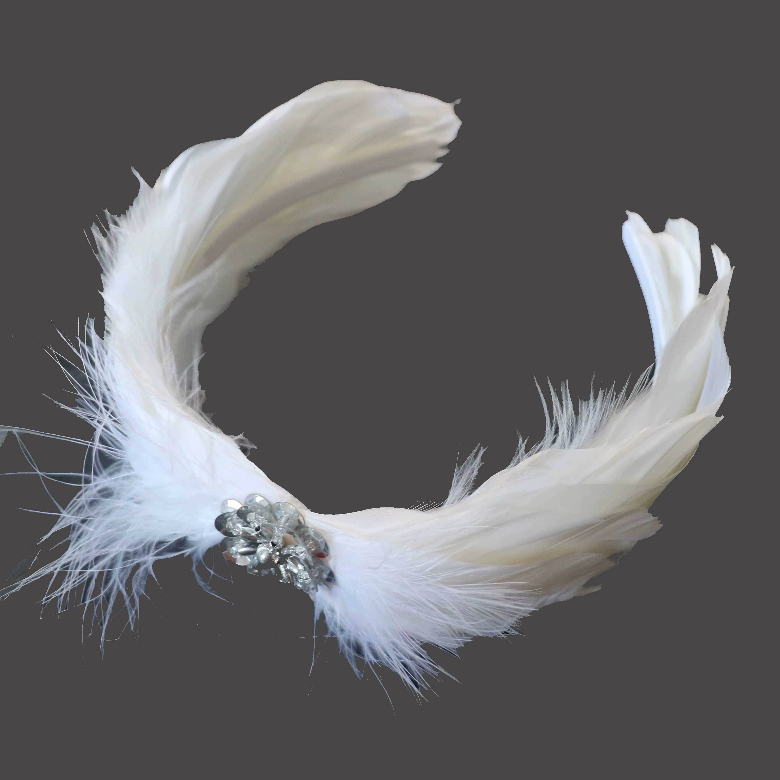 Plumes de ballet pour femmes, bandeau de sauna, accessoires pour cheveux, fzheaddress