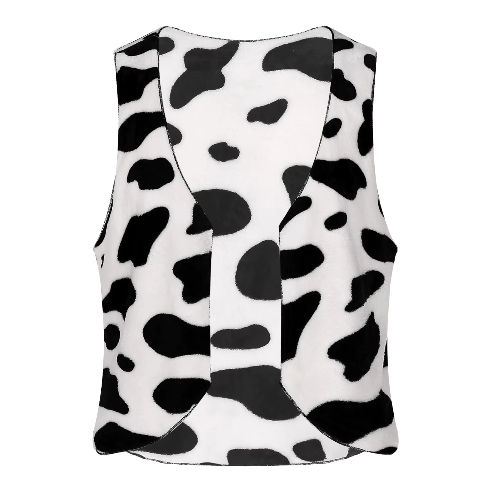Gilet imprimé vache occidentale pour hommes, Costumes Hippie Vintage pour adultes, gilet sans manches ouvert sur le devant pour Halloween, Cosplay, fête de carnaval