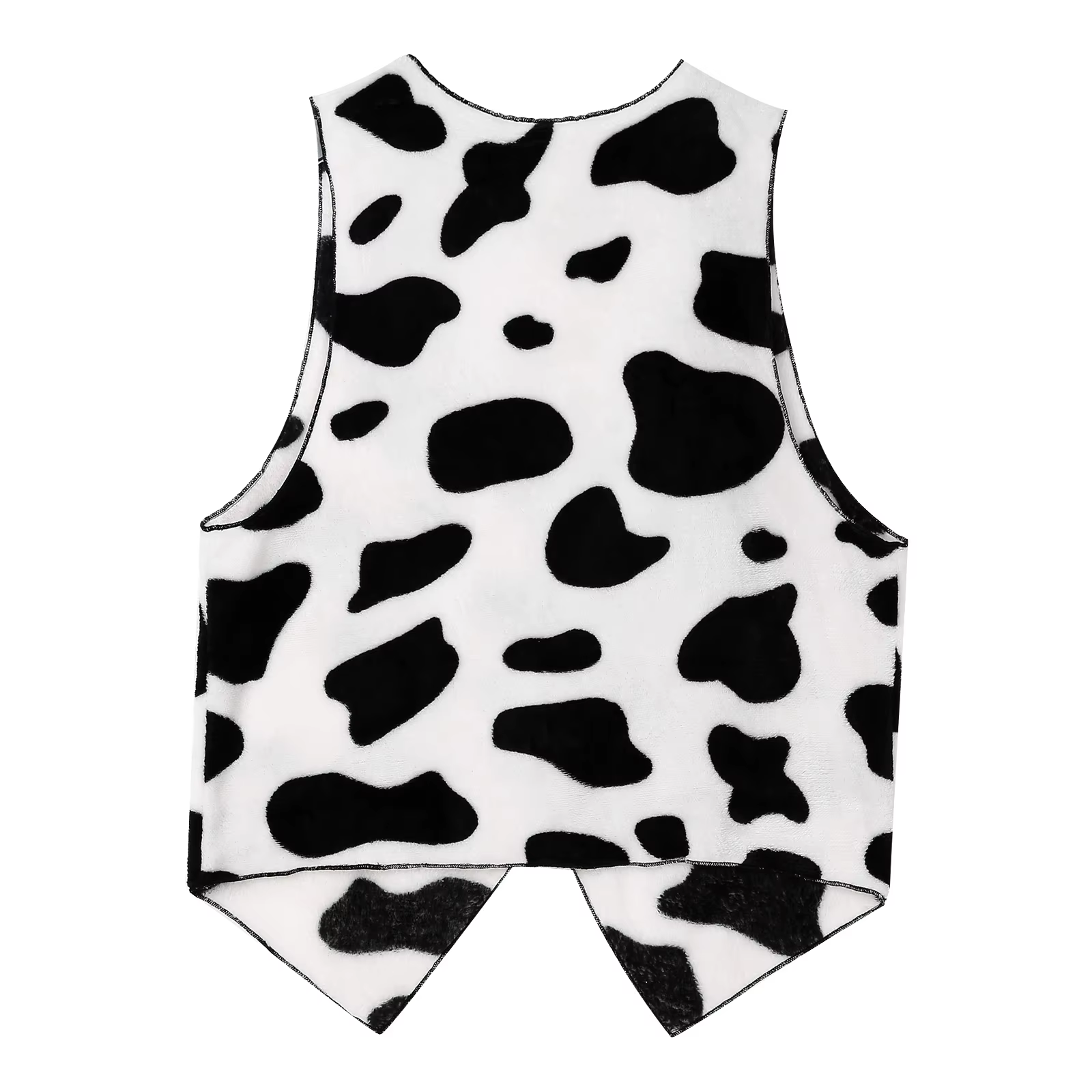 Costume de Cosplay Cowboys occidentaux pour hommes, gilet épais en flanelle imprimé vache, vêtements de jeu de rôle pour fête de Festival de carnaval d'halloween