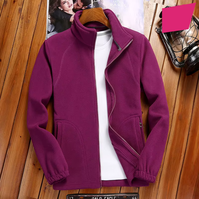 Cardigan à fermeture éclair pour femme