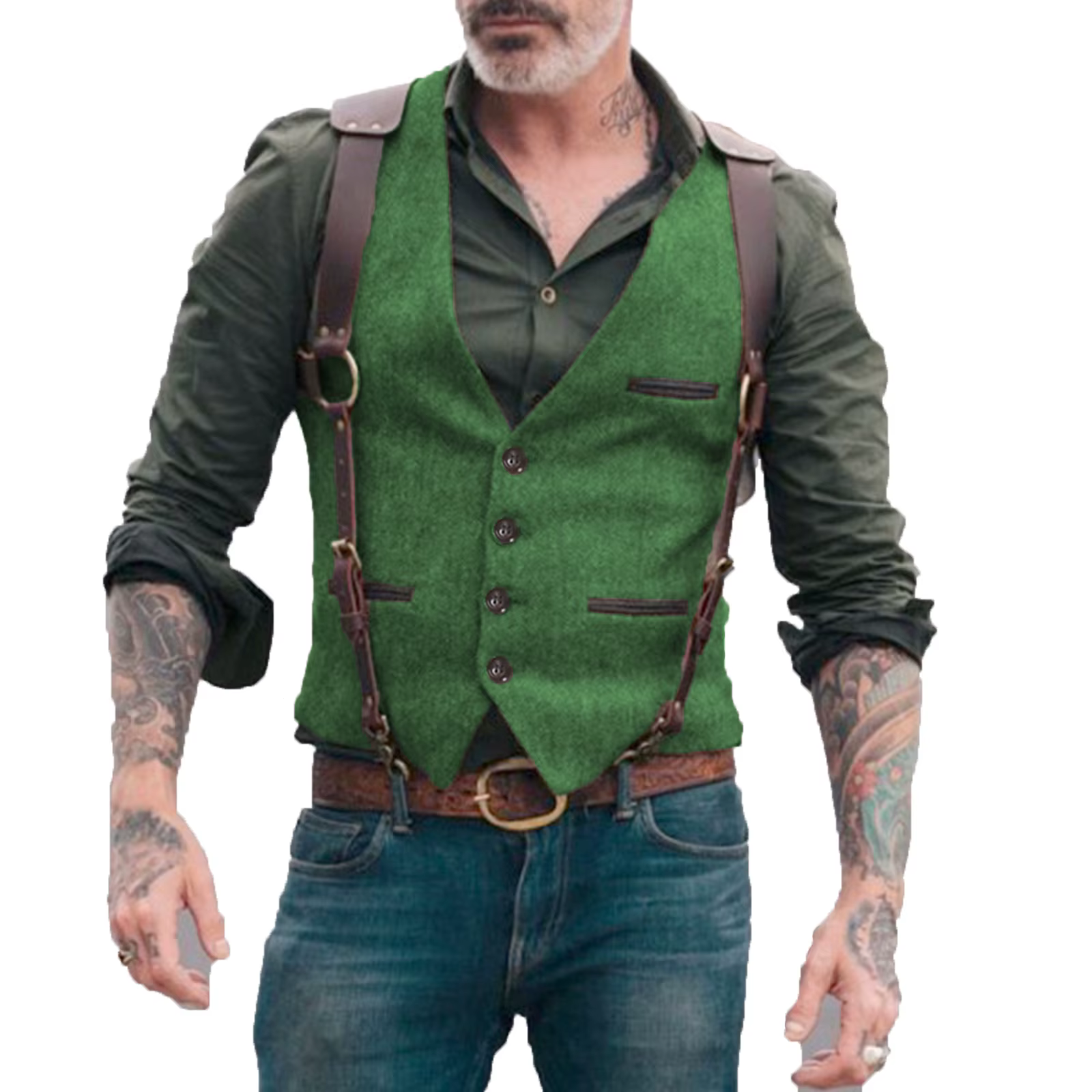 Gilet de costume pour hommes, col en V à chevrons, robe formelle d'affaires pour costume de mariage ou smoking