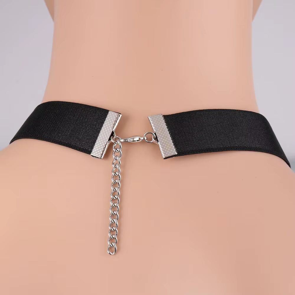 Collier ras du cou à nœud papillon, avec cloche réglable, cloche à ruban doux, Sexy, petit nœud de cloche, tour de cou, jeu de rôle