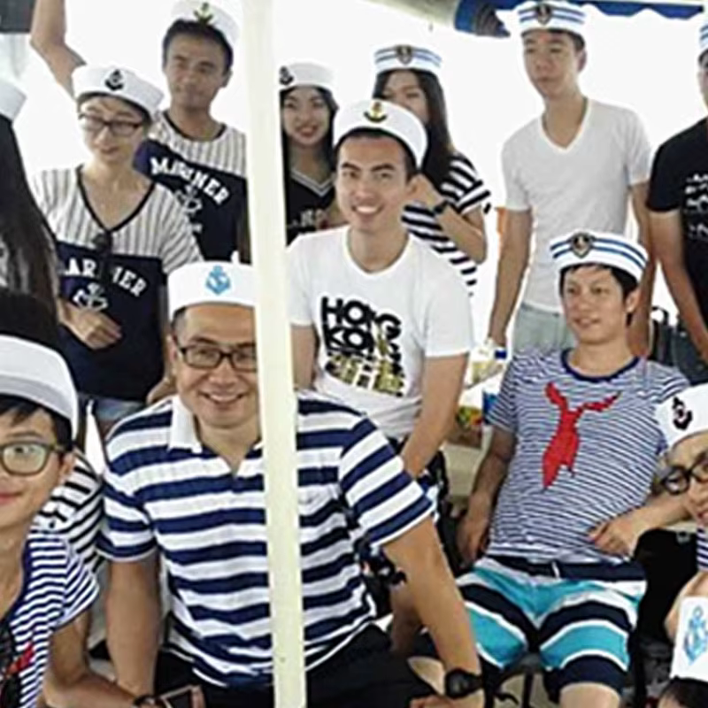 Chapeau blanc de capitaine de marin, casquette militaire avec ancre, bateau nautique, robe fantaisie nautique, chapeau d'infirmière, Costume de Cosplay BH