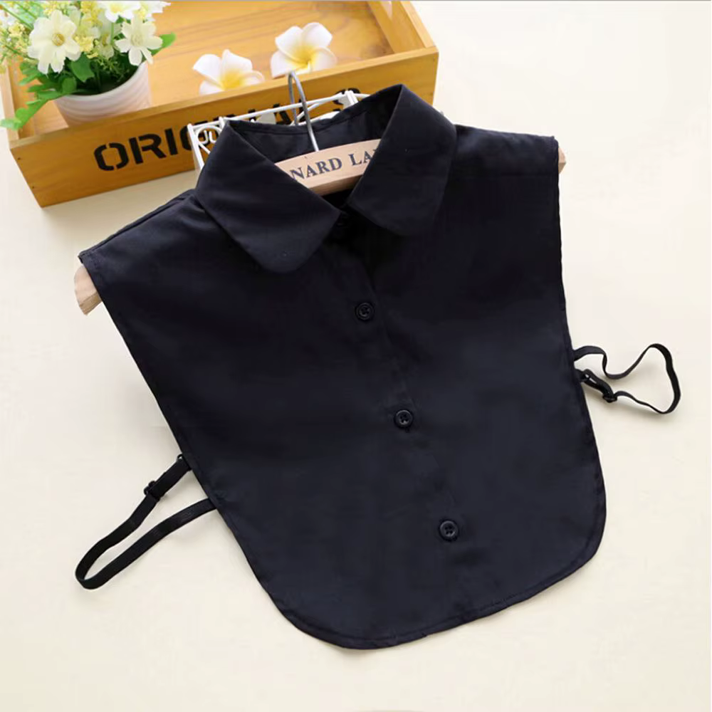 Chemisier à faux col pour femme, manches vintage, col de chemise amovible, faux col en dentelle, haut chemisier à revers, accessoires vestisens, nouveau