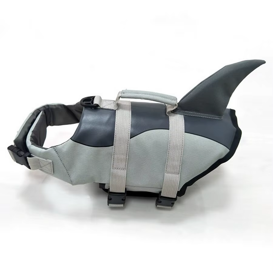 Gilet de sauvetage pour chien, vêtements, col de sauvetage, harnais, natation, maillot de bain d'été, sirène, requin, livraison directe