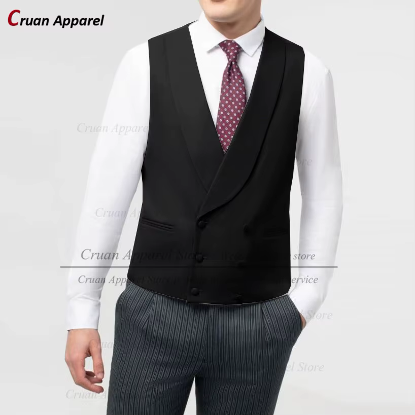 Veste Formelle Jaune pour Homme, Gilet Glacé, Châle Slim sur Mesure, Revers, Smoking pour Marié, 16 Couleurs