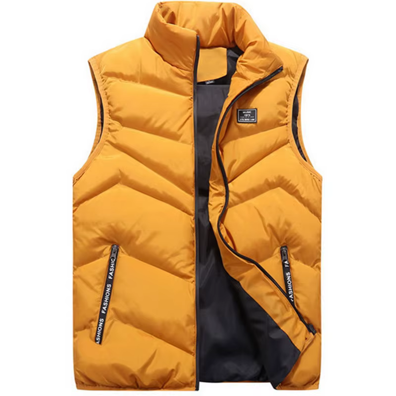Gilet en fibre de coton pour hommes, veste décontractée, gilet épais, grande taille, 8XL