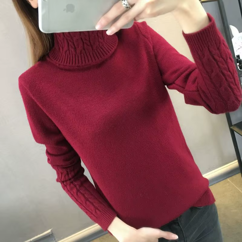 Pull à col roulé pour femme