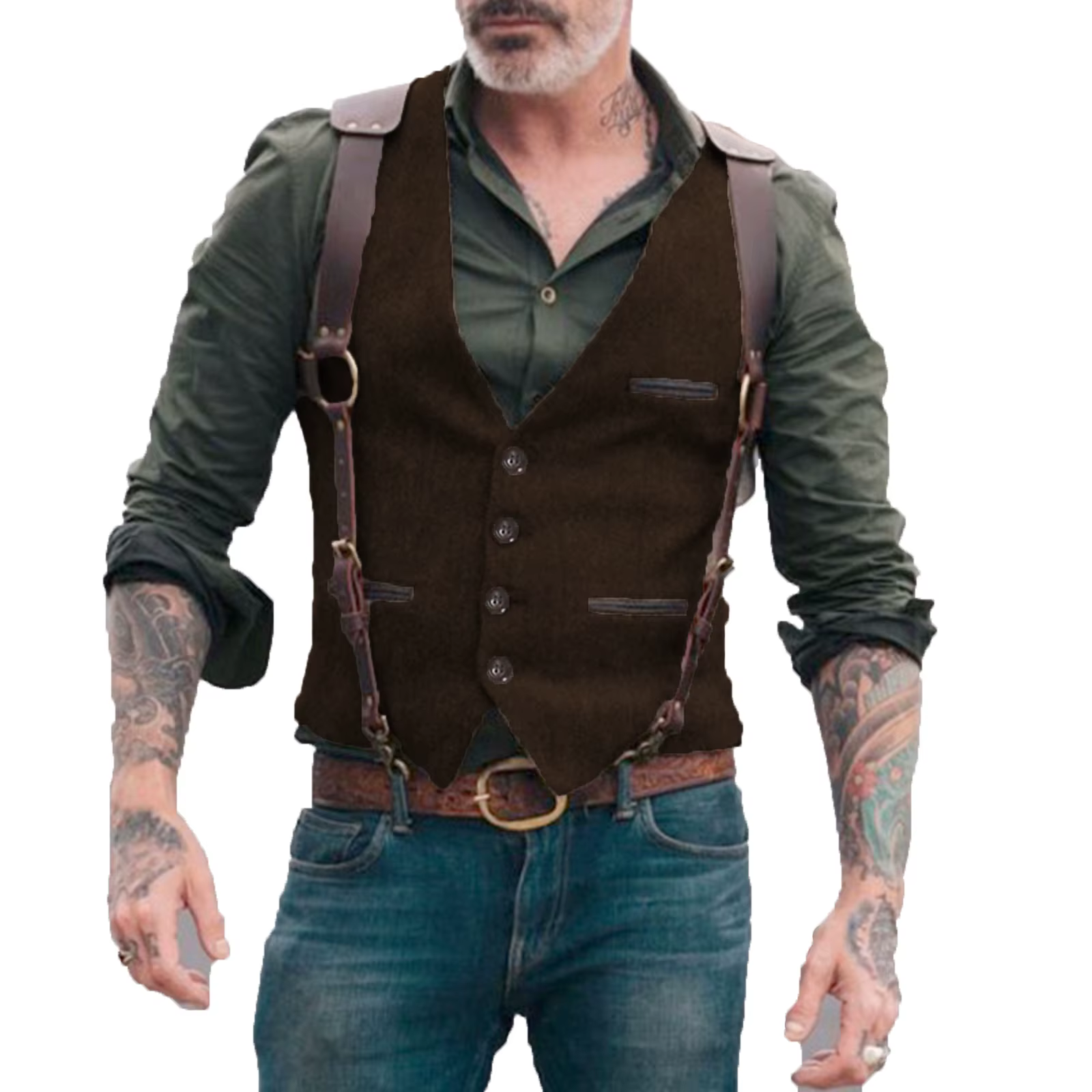 Gilet de costume pour hommes, col en V à chevrons, robe formelle d'affaires pour costume de mariage ou smoking