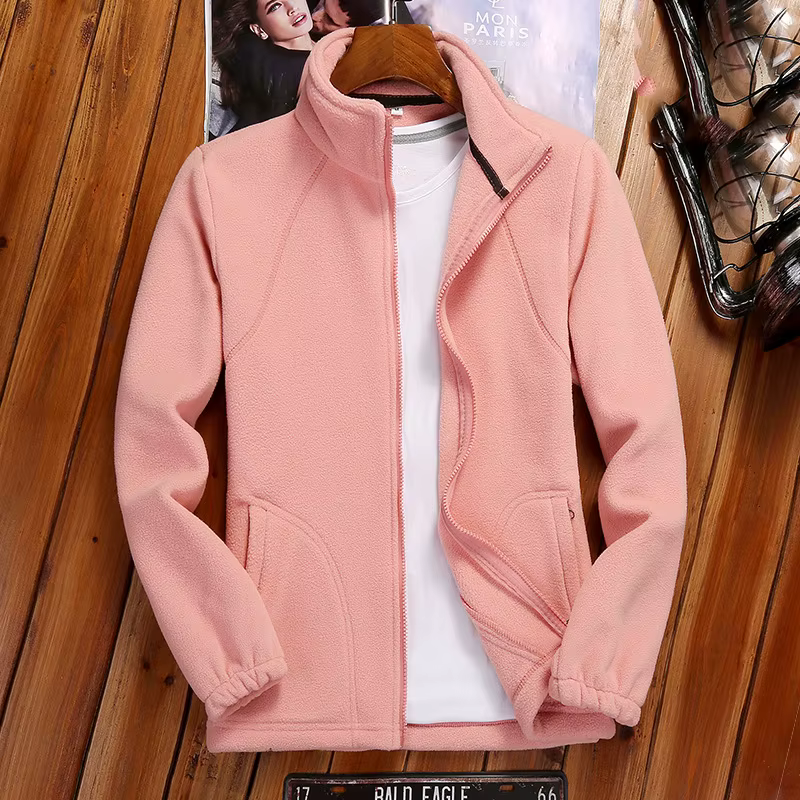 Cardigan à fermeture éclair pour femme
