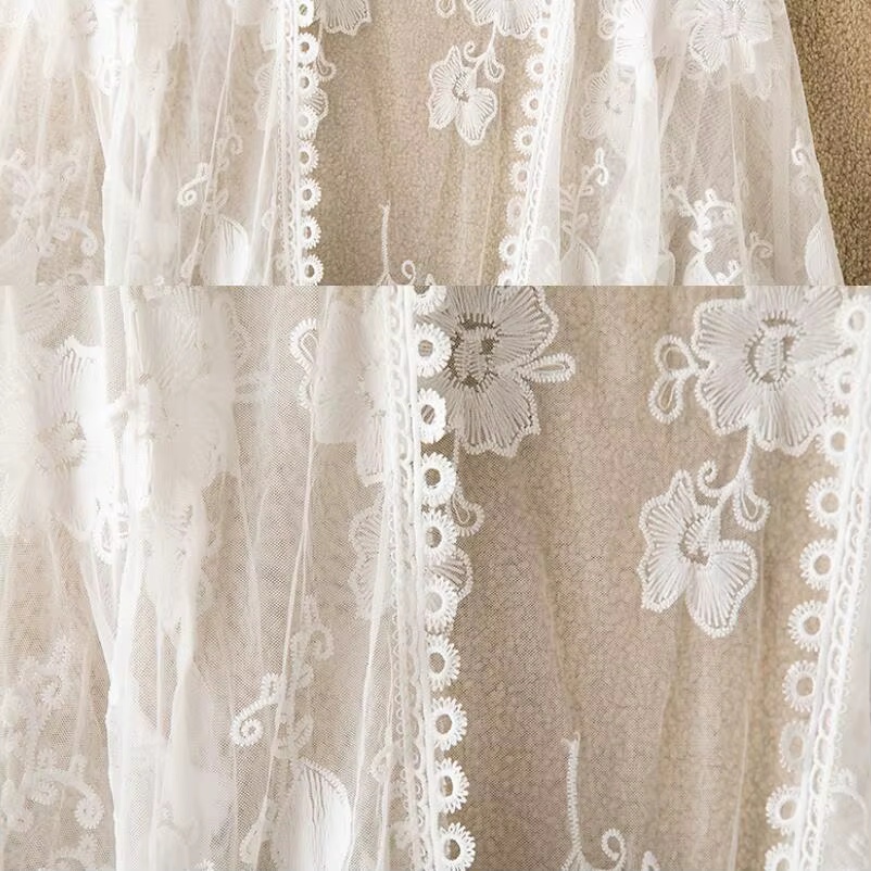 Cardigan en dentelle florale pour femmes