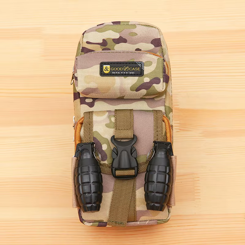 Trousse à crayons en toile de camouflage des forces spéciales créatives pour garçon, étui à stylos d'école, fournitures, sac à crayons, pochette à crayons, papeterie.