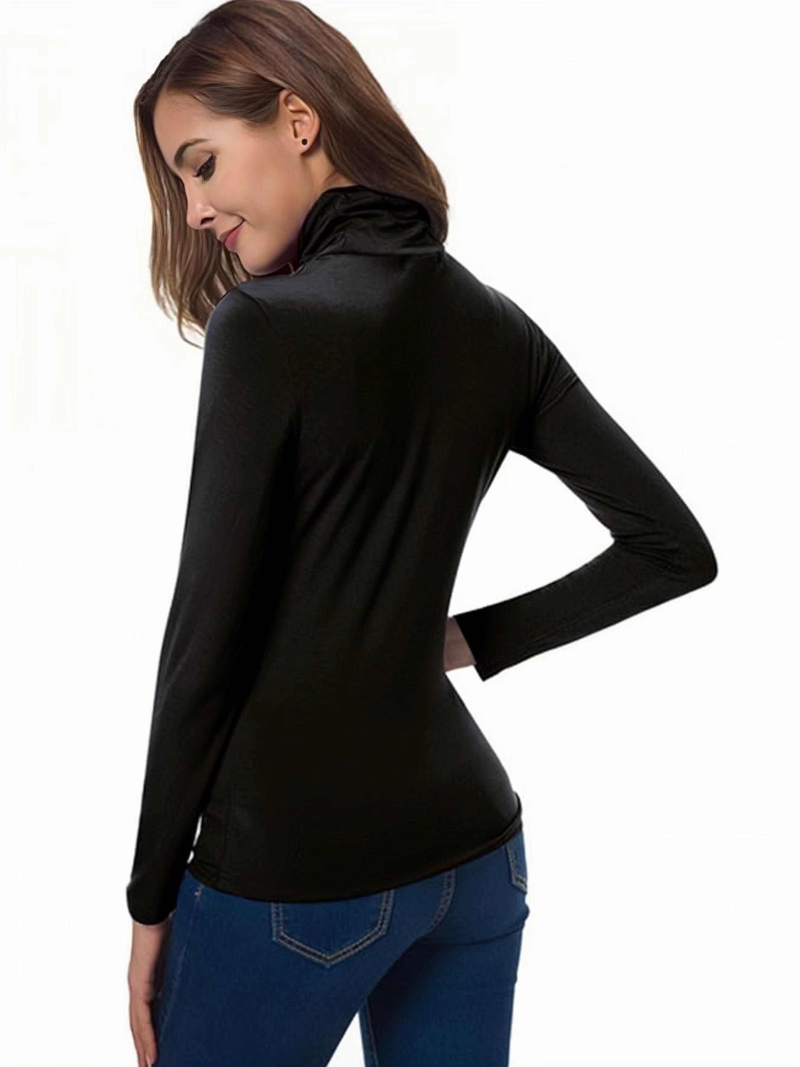 Ensemble de t-shirts à col roulé pour femmes