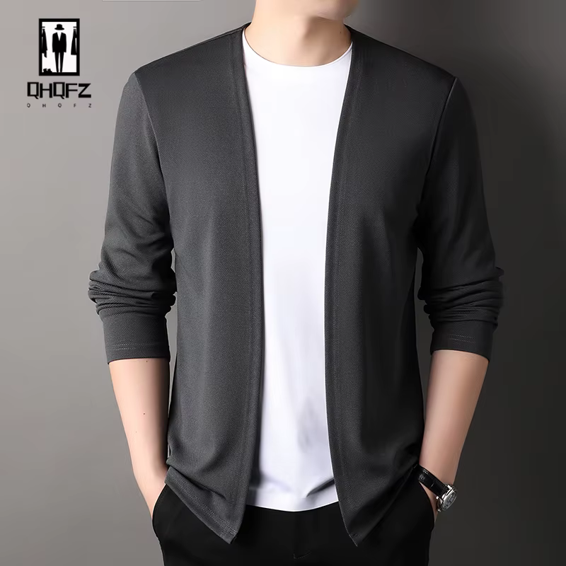 Veste Cardigan à manches longues pour hommes, haut tendance décontracté, nouvelle collection