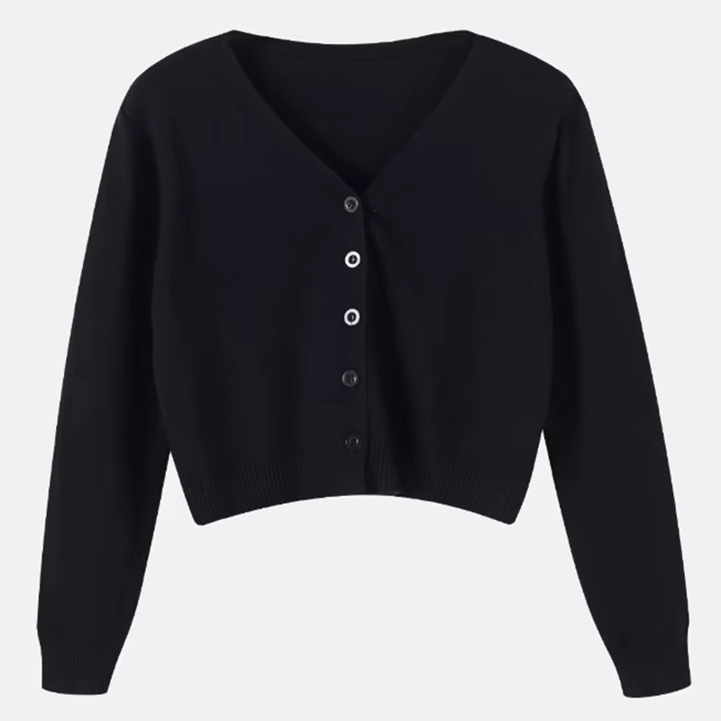 Cardigan multicolore à manches longues pour femmes
