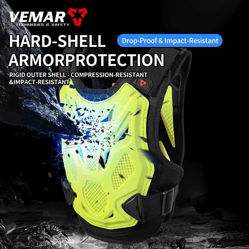 Gilet de protection pour enfants pour la moto, protections dorsales et thoraciques pour le motocross, équipement de protection pour le vélo tout-terrain, taille M-L