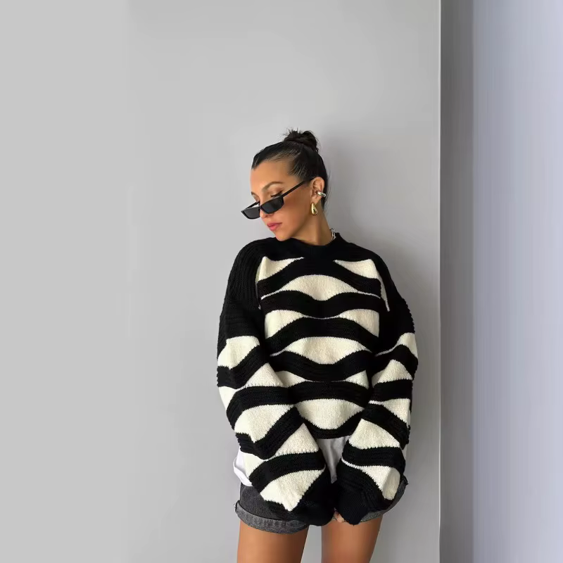 Pull à col rond pour femme