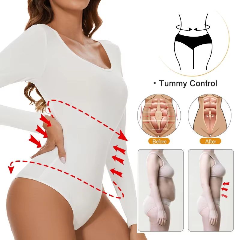 Sous-vêtement thermique à col rond pour femme, combinaison de batterie, coton, doublé sourire, chemise à fond en fibre chauffante, garde au chaud, hiver froid