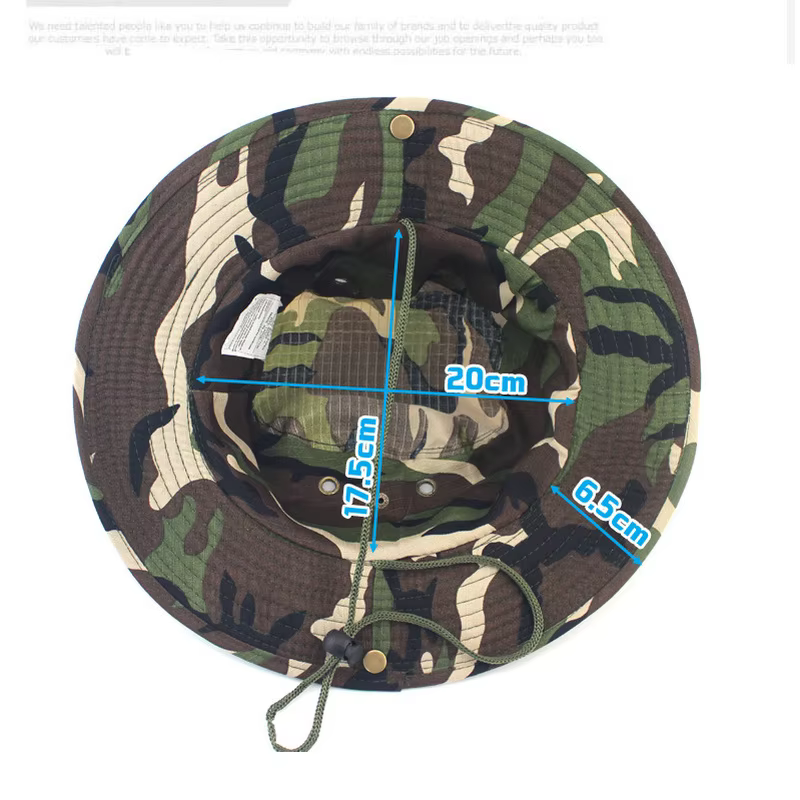 Casquette tactique de Camouflage Boonie seau chapeau casquettes Camouflage hommes Sports de plein air soleil seau casquette pêche randonnée chasse chapeaux