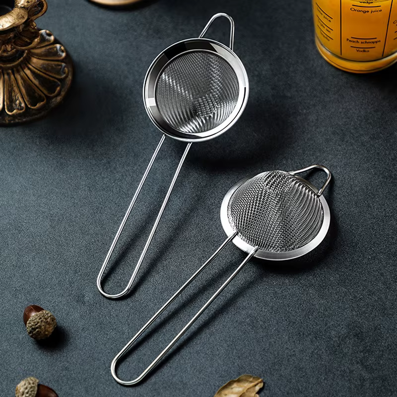 Filtre à mailles coniques en acier inoxydable, robuste, Durable, résistant à la Corrosion, à mailles fines, pour Bar, thé, Cocktail, pâte, marches de café, 1 pièces