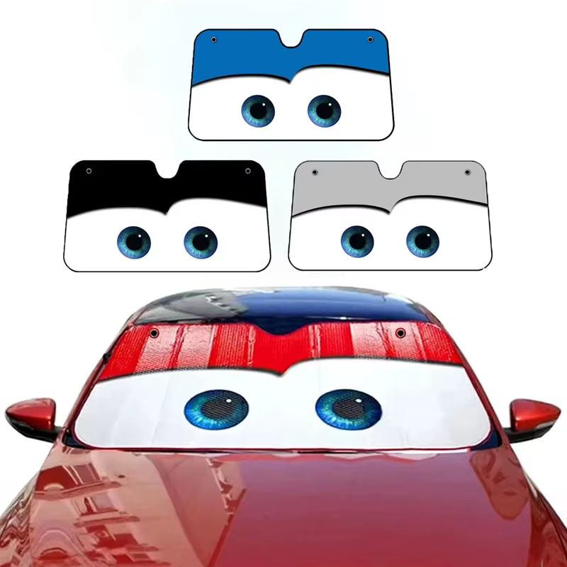 Pare-soleil de voiture chauffant 4 couleurs pour pare-brise, protection solaire pour vitres de voiture, pare-soleil automobile, couvre-vitres de voiture