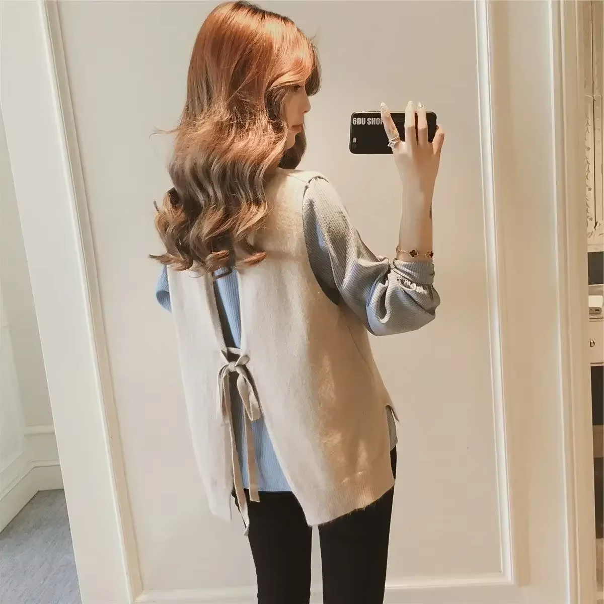 Gilet de style coréen pour femmes, gilets en tricot à la mode, pulls pour dames, laine lisse, vêtements jeunes, offre de printemps et d'automne