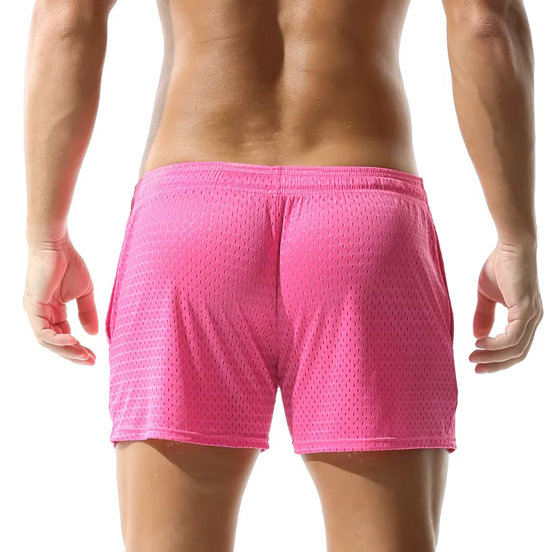 Short de sport en maille respirante pour homme, pantalon décontracté pour la maison, la salle de sport, le fitness, la course à pied, l'entraînement, le jogging, l'été